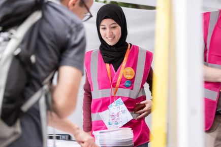 Volunteer at the Great Exhibition Road Festival