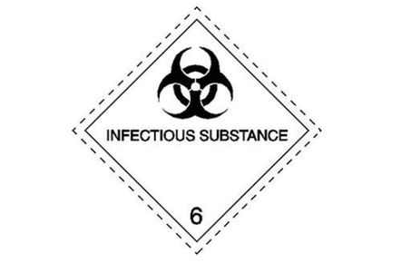 Infectious substance label