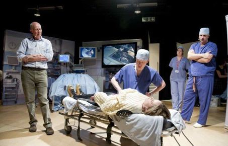 A medical simulation demonstrated by Professor Roger Kneebone