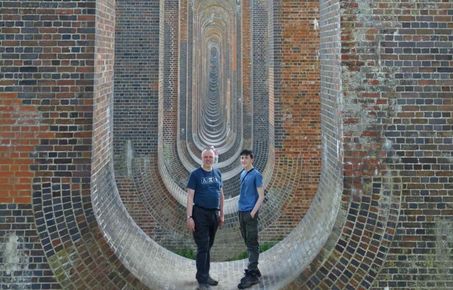 Tim at the Ouse Valley Viaduct