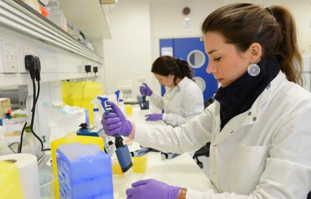 Researchers working in the NIHR HPRU Respiratory Infection labs