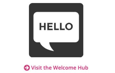 Image of message chat with the words hello on it