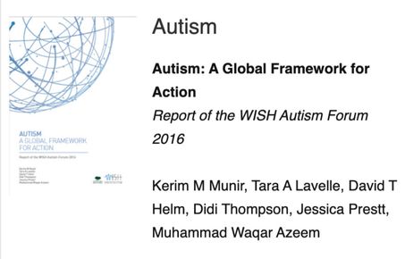 WISH autism report cover
