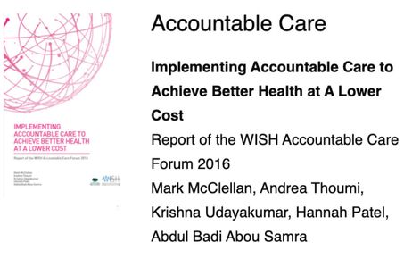 WISH accountable care report cover
