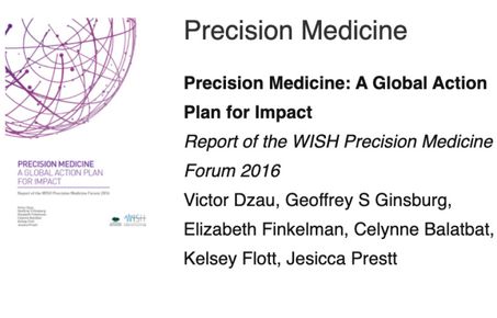 WISH precision medicine report cover
