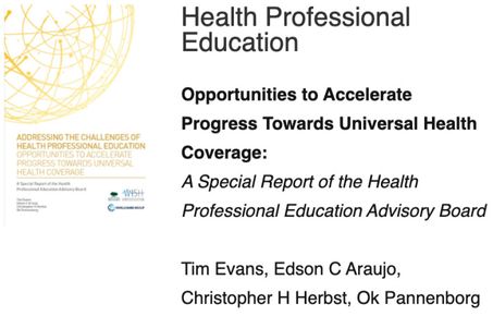 WISH health professional education report cover