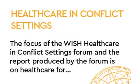 WISH healthcare in conflict settings report cover