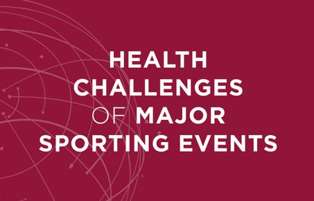 WISH report cover on health challenges of major sporting events