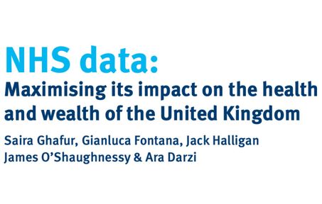 Cover of IGHI report on NHS data