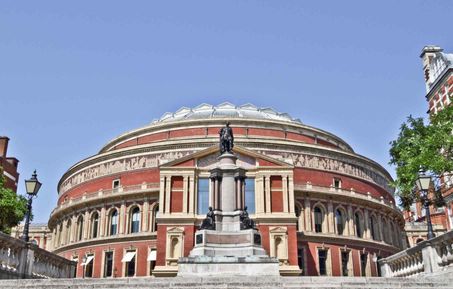 Front view of the Royal Albert Hall