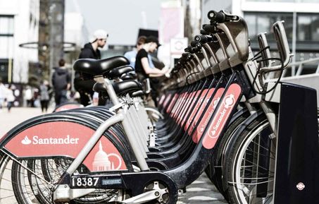 The branded santander cycles of london