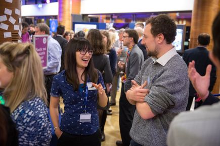 people interacting at a societal engagement