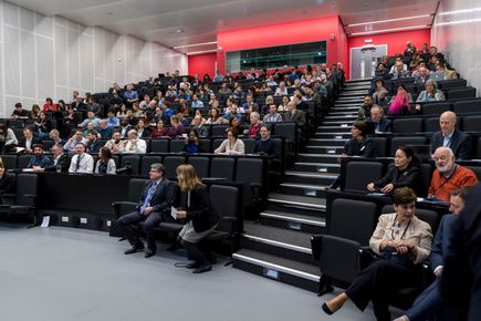 People in a lecture hall