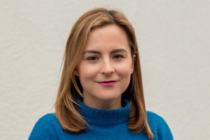 Portrait of Alice Wainwright, one of the Entrepreneur's Pledgers, smiling against a white background