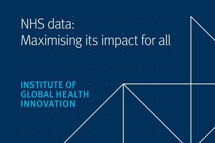 'NHS Data: Maximising its impact for all' report thumbnail