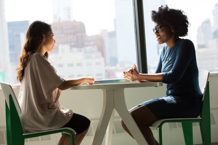 People Talking at Table