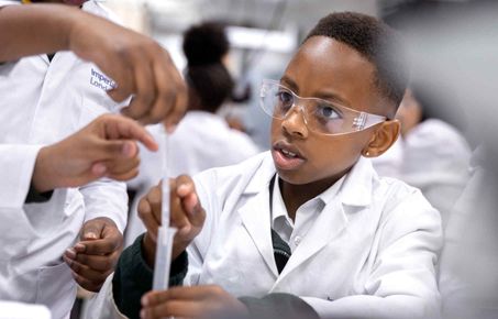 Students in a lab