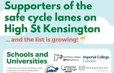 cycle lane supporters graphic