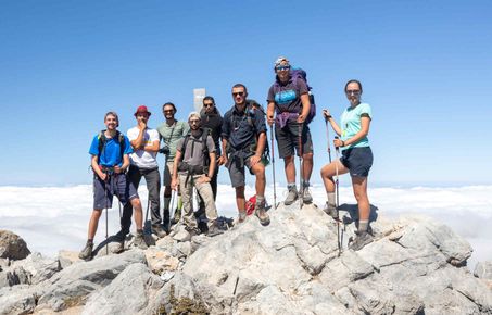 Group photo on research expedition in Crete