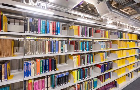 Central Library book shelves