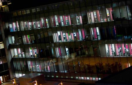 Campus at night