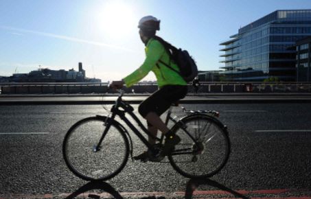 Person cycling