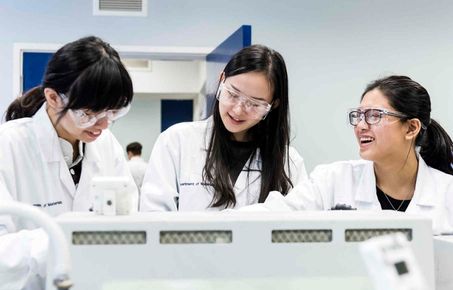 An image of Undergraduate students in the Laboratory 