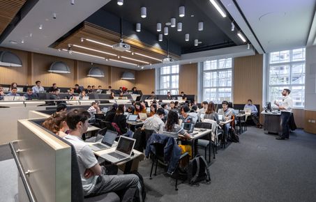 Students in computational science lecture