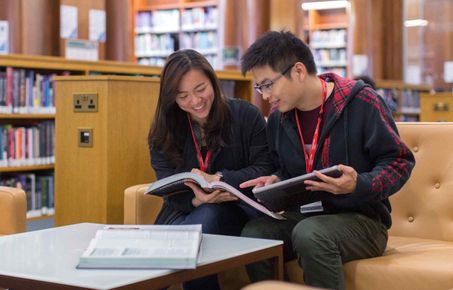 School of Public Health students studying in the library at St Mary's Campus