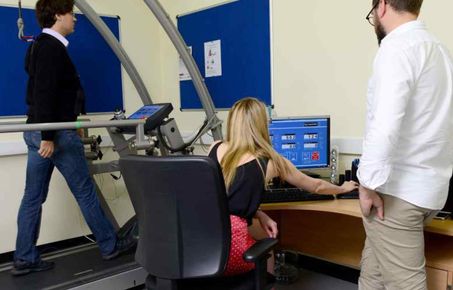 three people working on a clinical trial