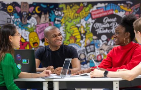 Students in the Imperial Enterprise Lab