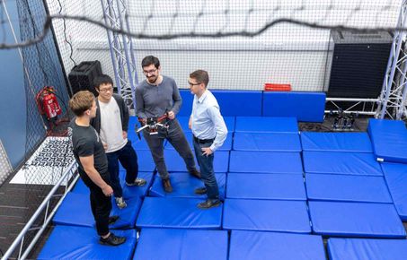 Students and drones