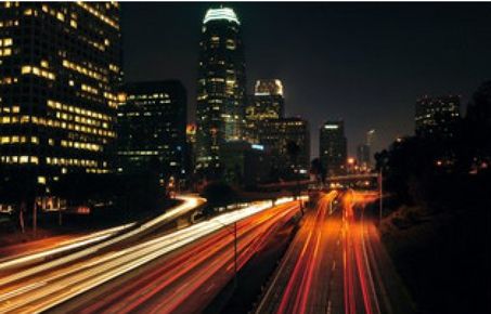 Highway at night