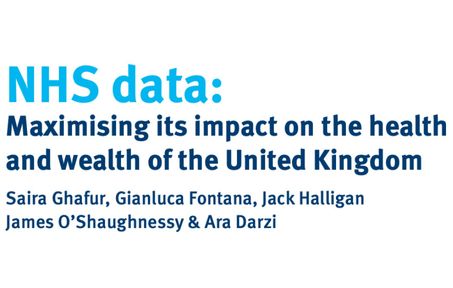 Cover of IGHI report on NHS data