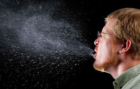 Man sneezing