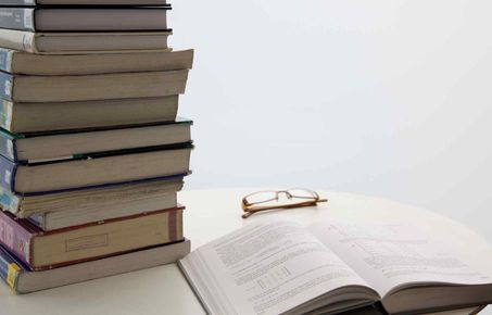 A stack of books