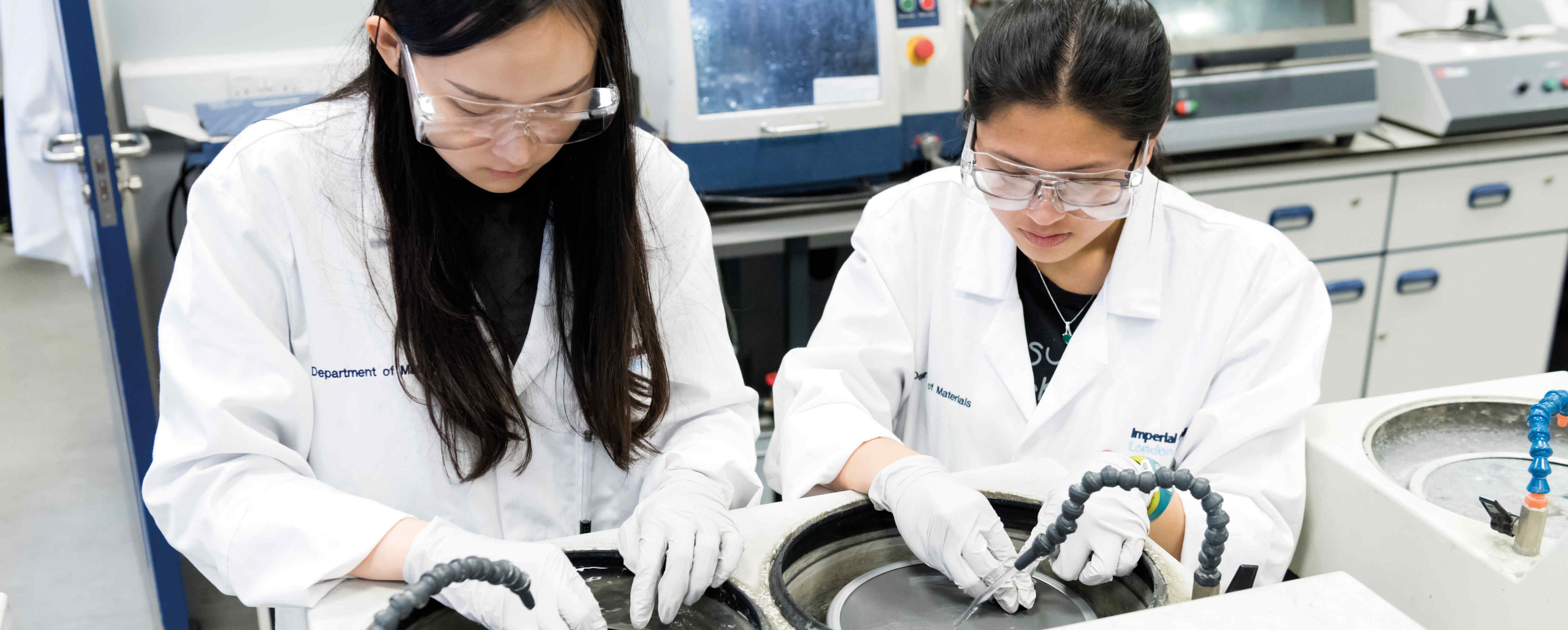 Materials students in the lab