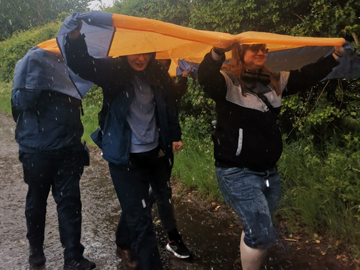 MMR group trip to Flatford in the rain
