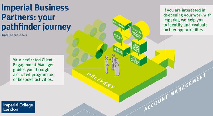 Graphic describing the delivery stage of Imperial Business Partners pathfinder journey