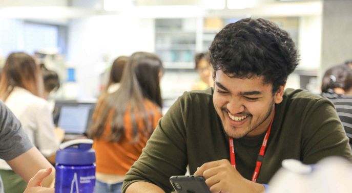 A male student on the academic programme of the Revolutions in Biomedicine Summer School