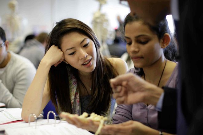 A study session with two female students