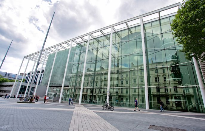 Front of Imperial College London in South Kensington