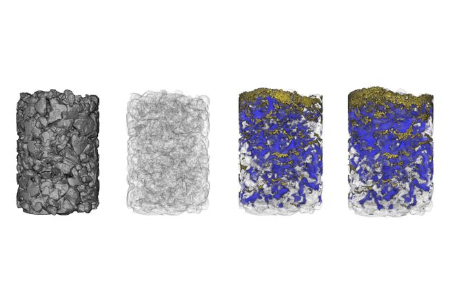 A 3D scan of a clogged permeable concrete pavement