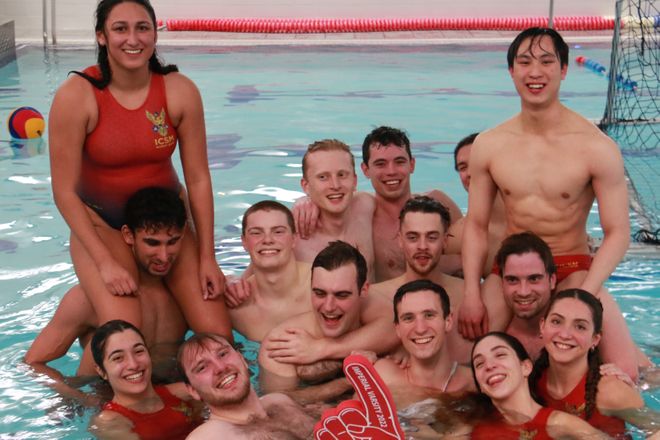 Members of Imperial Athletes Water Polo team