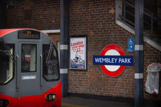Wembley tube station