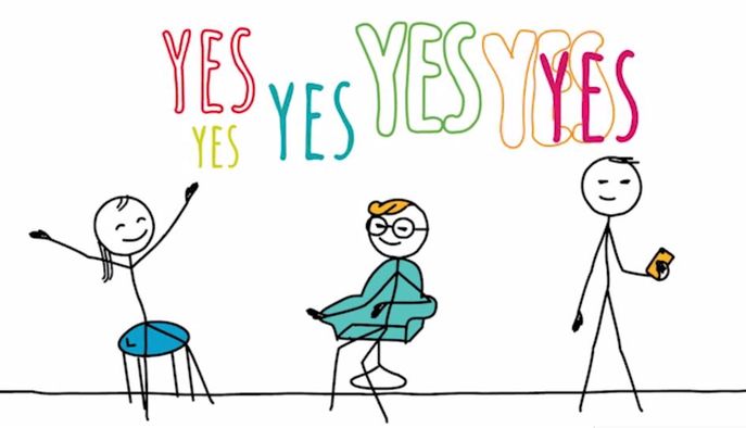 people saying yes