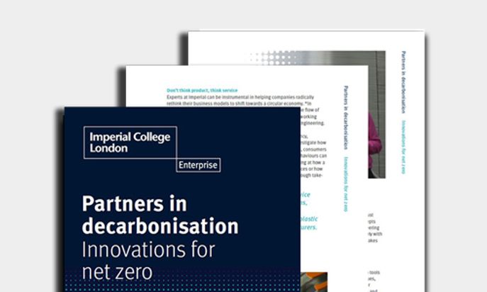 Front cover of the Partners in Decarbonisation e-book