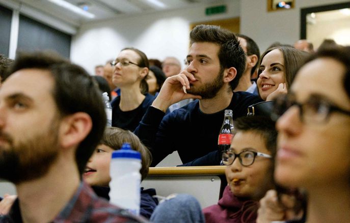 Group of students in a lecture theatre