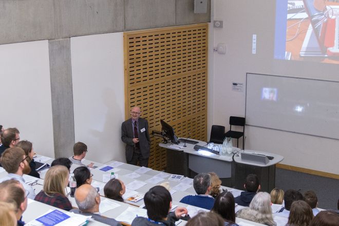 Lecture taking place in an Imperial teaching space