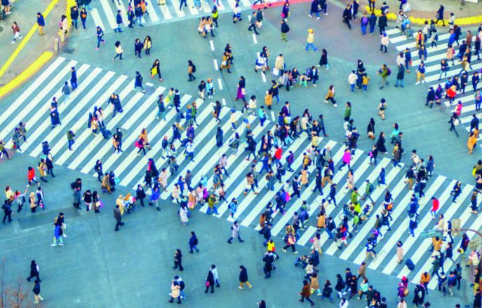 People image on street